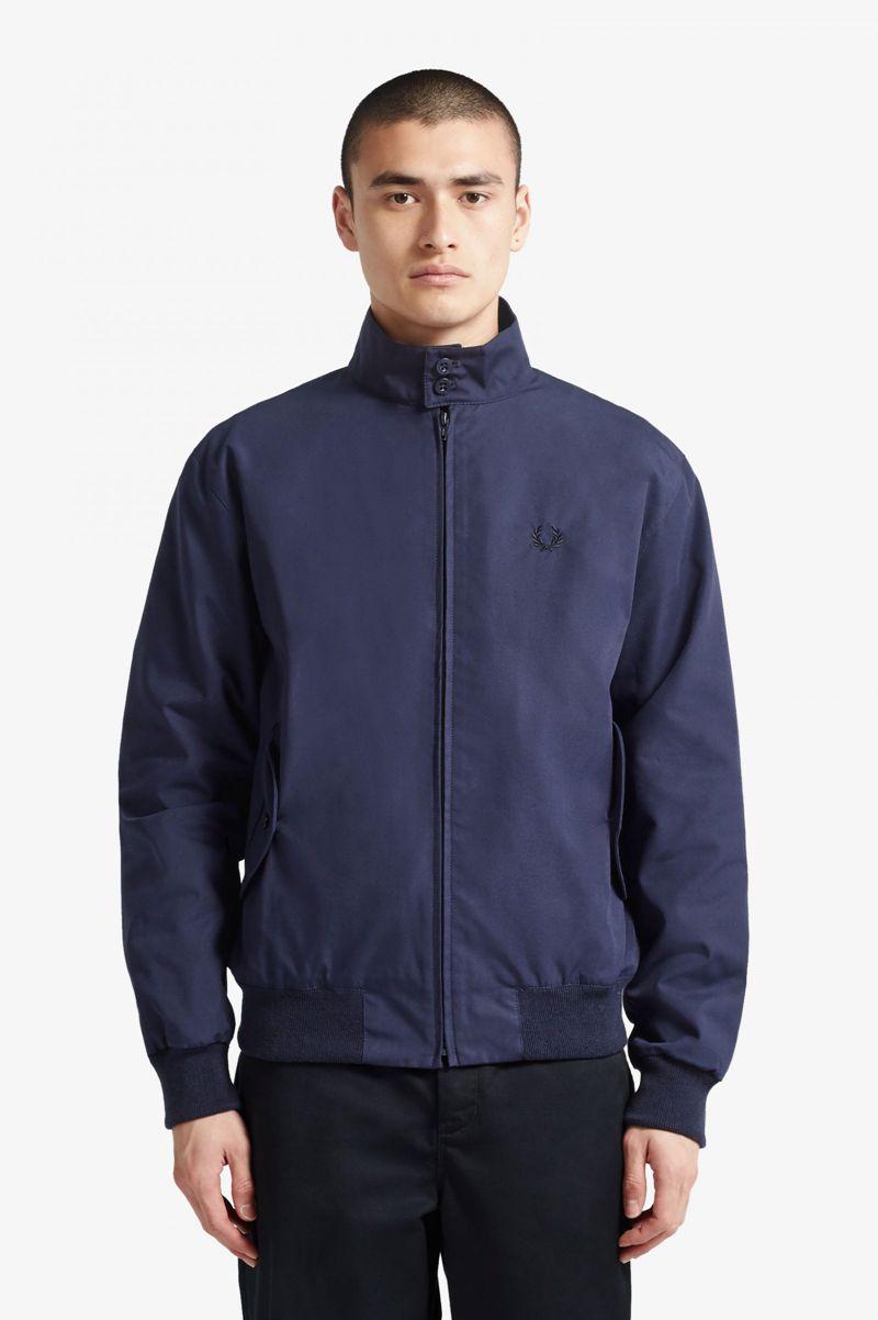 Navy Fred Perry J7320 Men's Jackets | PH 1214BEXC